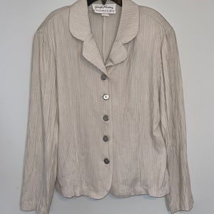 NWT VINTAGE Giorgio Fiorlini Women’s 5-Button Long Sleeve Blazer Size Me…